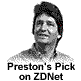 Two times ZDNet Preston's Pick for April and August 1998