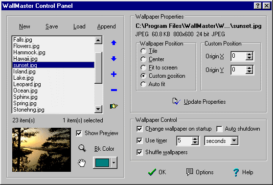Screenshot of WallMaster Pro 4.0a